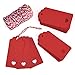 Zealor 100 Pieces Red Kraft Paper Gift Tags with String for Valentine Wedding Party