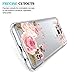Galaxy S8 Plus Case, S8+ Case, JAHOLAN Girl Floral Clear TPU Soft Bumper Slim Flexible Silicone Cover Phone Case for Samsung Galaxy S8 Plus (S8+) - Rose Flower