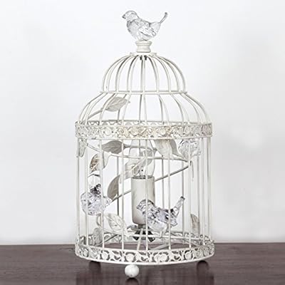 vintage bethany birdcage metal table lamp with acrylic birds - ivory Vintage Bethany Birdcage Metal Table Lamp with Acrylic Birds – Ivory 51o 2Byg tLOL