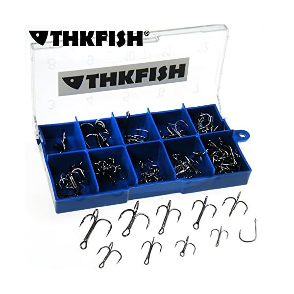 103X-Mixed-34567891011-12-Sizes-Carbon-Black-Treble-Fishhook-Treble-Fishing-Hooks-With-Box