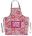 ThisWear Funny Retirement Gift I'm Retired You're Not Have Fun at Work Funny Aprons 3-Piece Cooking Apron Set with Oven Mitt and Pot Holder Funny Apron Pink Circle