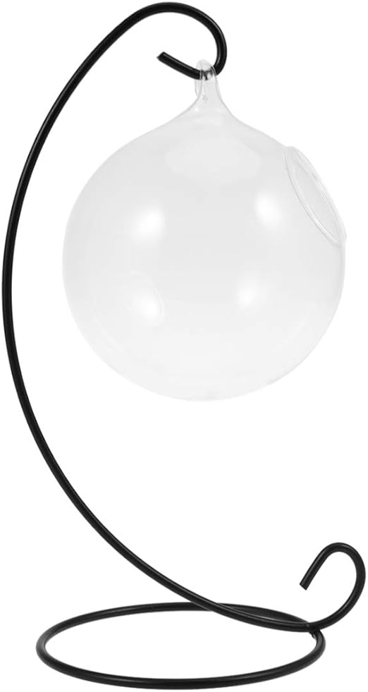 Amazon Com Balacoo Hanging Fish Tank Glass Fish Bowl Clear Plant Terrarium With Stand For Home Office Garden Wedding Table Decor Random Color Empty Fish Tank Pet Supplies