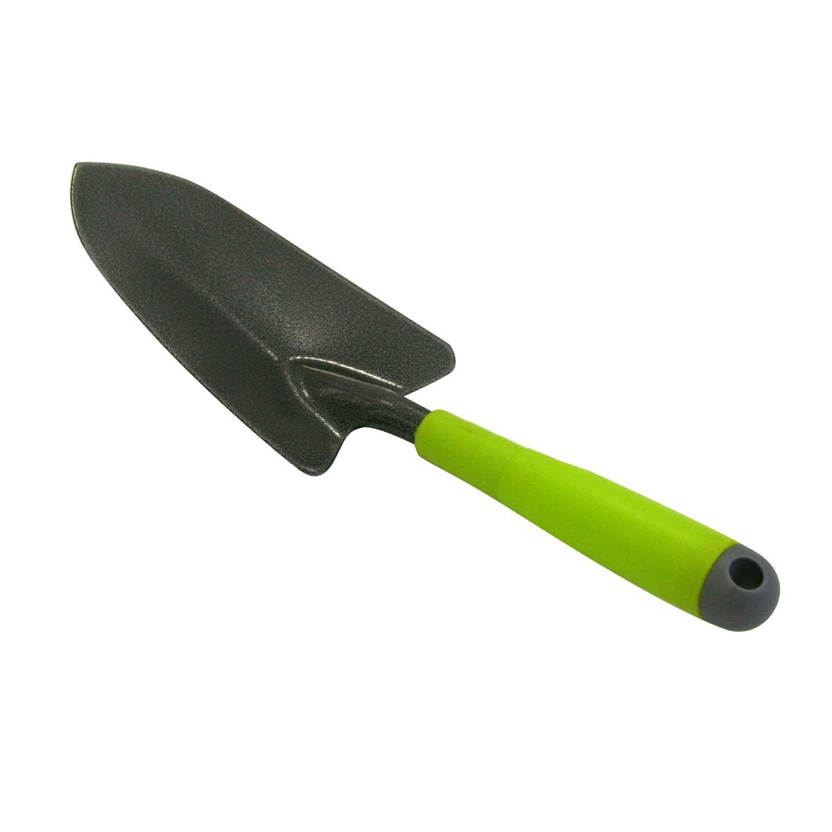 Xclou Hand Trowel Black/Green With Silver Hammered, Scoop Formgerechtem Handle Garden Tool Trowel, Hand Trowel with Powder Coated Schäufe Lchen with Silver Hammer