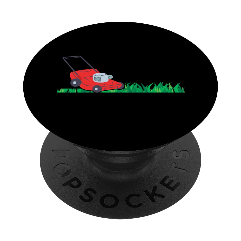Funny Gardening & Mowing Lawn Cute Lawnmower PopSockets Swappable PopGrip