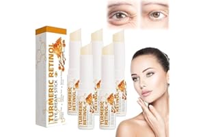 2025 New 5Pcs for Eye Bags, Turmeric Eye Cream Stick, Moisturizer Eye Balm Stick, Dark Circles Remover Stick, with Eye Cream 