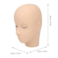 Lash Mannequin Head, 3 Layers Silicone Eyelash