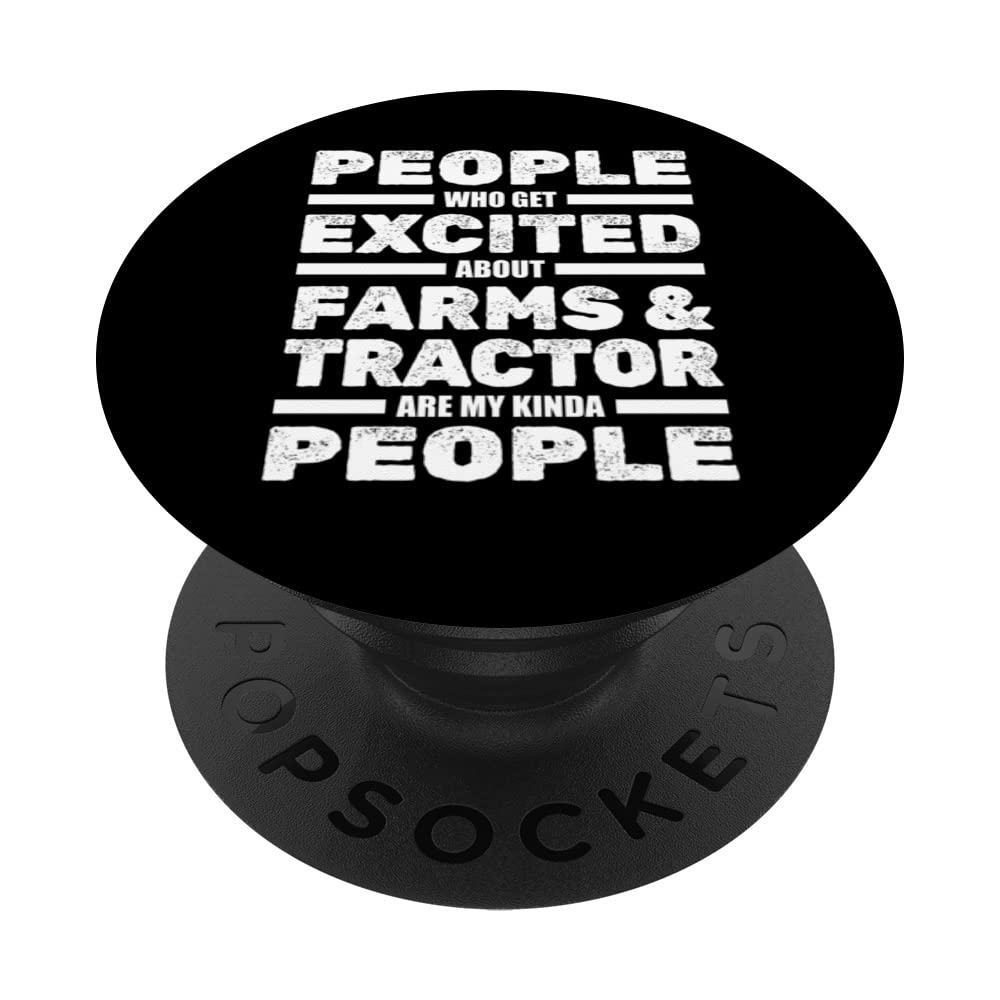 Farmer Farms Agricultural Tractor - Equipment Farming PopSockets Swappable PopGrip
