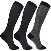 ja vie Ultra Light Semi Sheer Compression Socks for Women (15-20 mmHg) Knee-high Summer Stocking with Seamless Toe