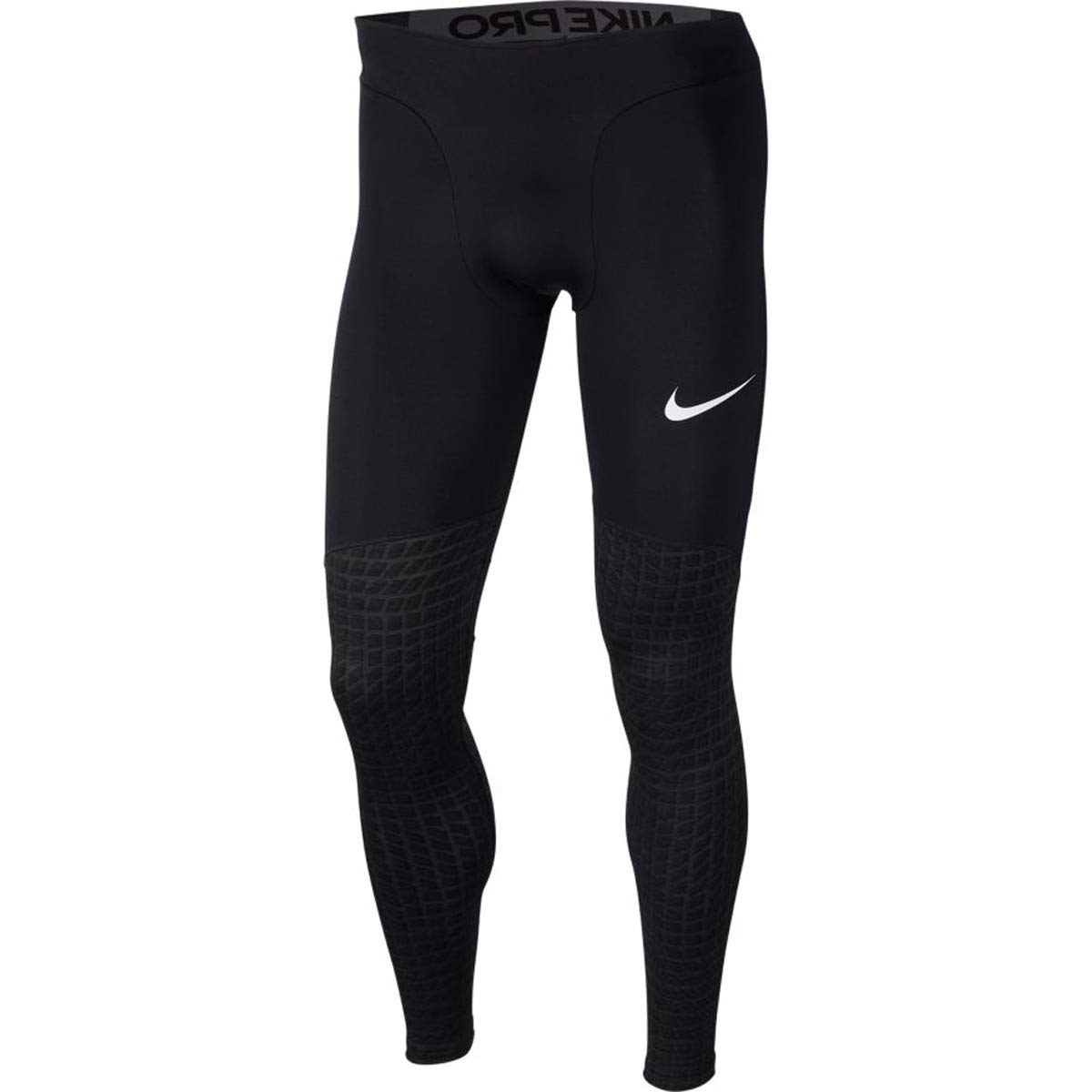 NIKE M NP Tght Utility Thrma Long Sleeve Top, Men, Black/Black/White, S