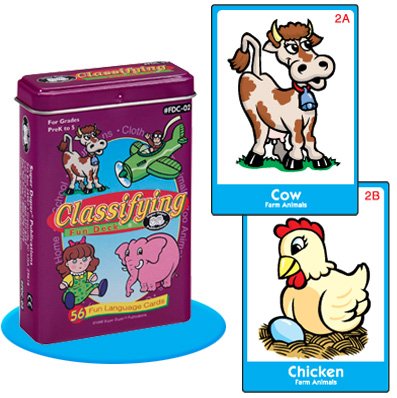 Super Duper Publications Classifying Fun Deck Flash Cards Educational Learning Resource for Children