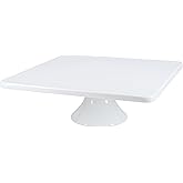 BIA Cordon Bleu Everyday Porcelain Square Pedestal Cake Stand 11", White