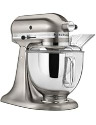 KitchenAid KSM152PSNK 5-Qt. Custom Metallic Series with Pouring Shield - Brushed Nickel