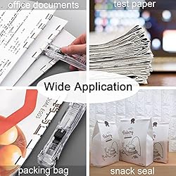 DSBGKJI Mini Push Stapler, Paper Clamp Clip