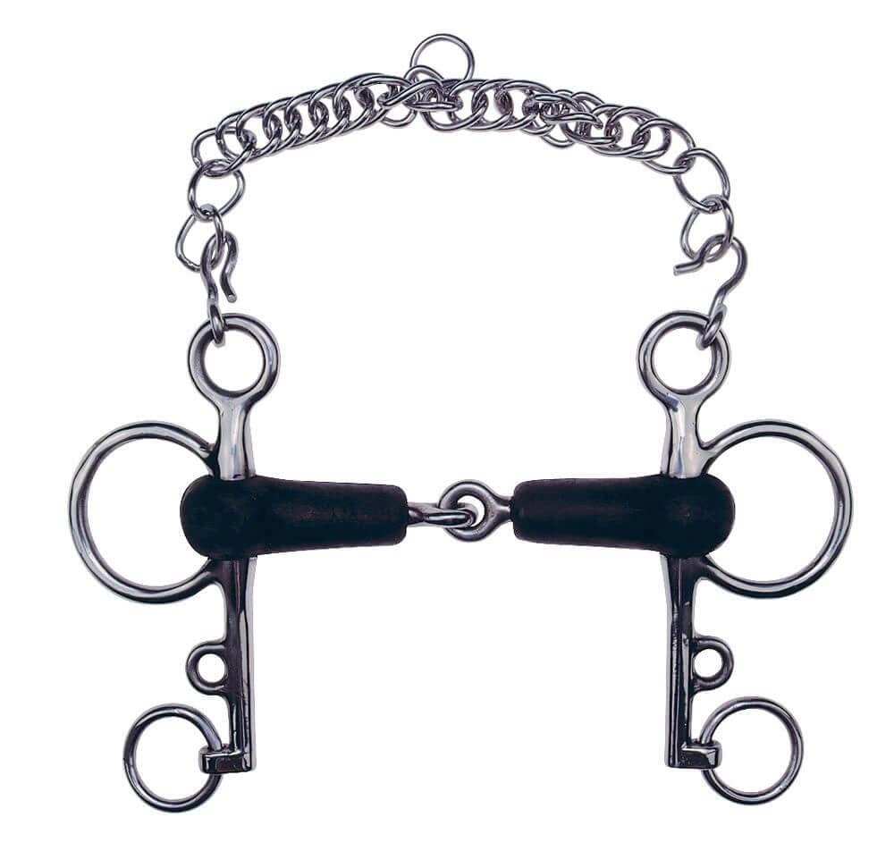 Feeling Unisex Adult 604632 Rubber Pelham Bit - Multi-Coloured, 125 mm