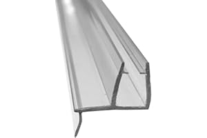 GORDON GLASS CO. Clear Shower Door Sweep Seal with Drip Rail for 3/16" and 1/4" Glass - 35" Long