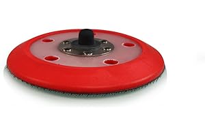 Chemical Guys TORQ BUFLC201 R5 Dual-Action Backing Plate with Hyper Flex Technology, Red (5 Inch)