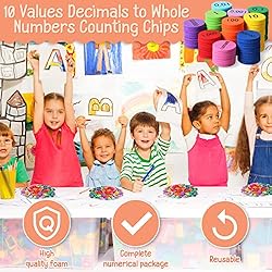 Place Value Disks 10 Values Decimals to Whole