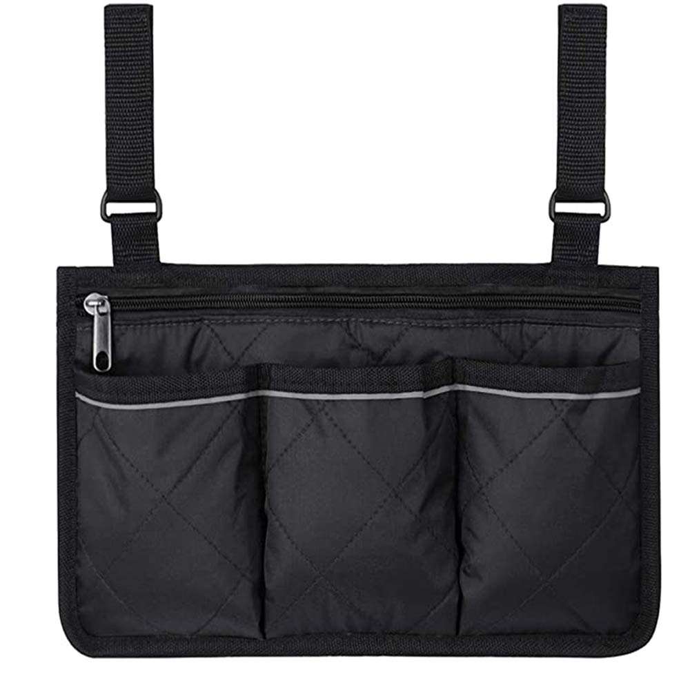 Splendid Sunset Secure Storage Bag for Wheelchairs, Elderly & Baby Carriages (Black)