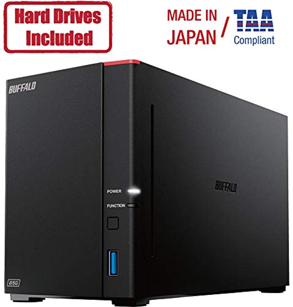 BUFFALO LinkStation SoHo 720 2-Bay Professional Office NAS 8TB (2x4TB) with Hard Drives Included