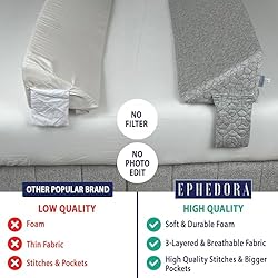EPHEDORA XL Triangle Bed Wedge Pillow for Headboard