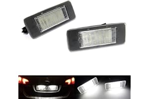 RZGMTSPT 2x LED License Plate Light Tag Lamp Assembly White For 2015-2020 Cadillac Escalade ATS GMC Yukon Chevrolet Tahoe Suburban Equinox 2016-2022 Malibu