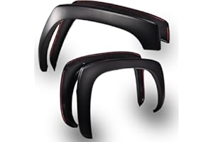 ALLGOOD 4PCS Fender Flares Compatible with Chevy Silverado 1999-2006(Not fit stepside) GMC Sierra(Not for Dually & SLE)/Fit GMC Yukon XL Chevy Suburban 2000-2006 Smooth Wheel Cover Vent Trim