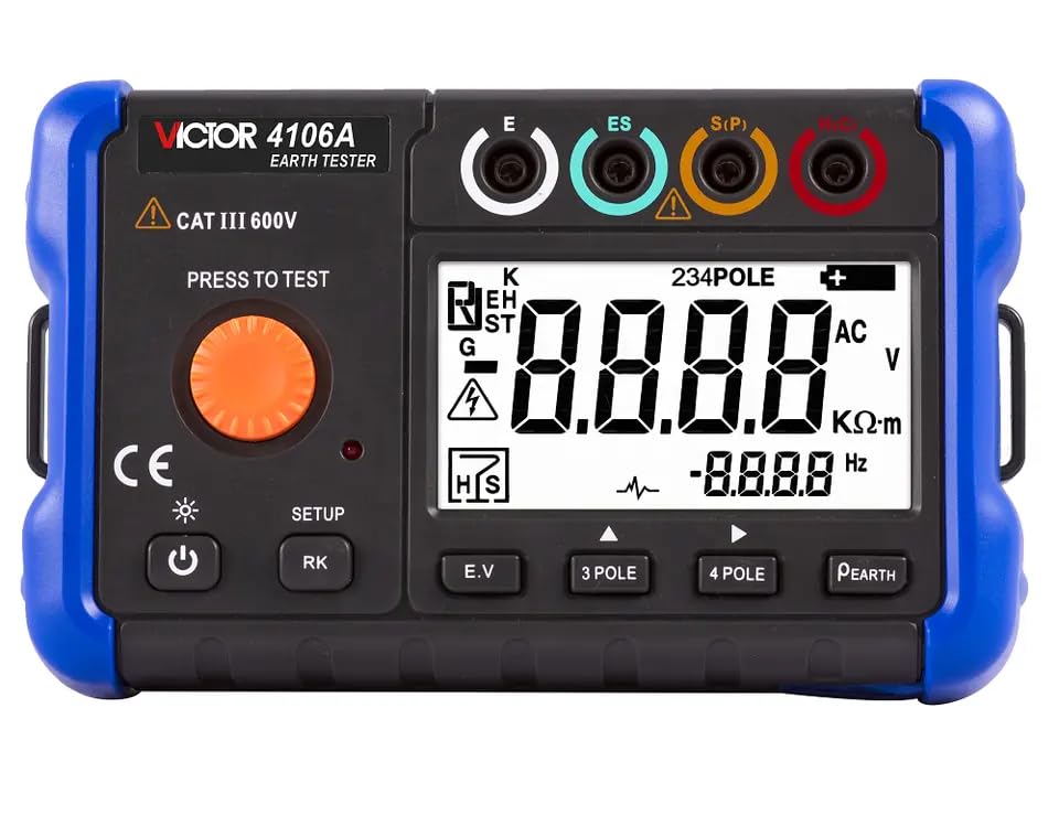 YuqiaoTime Victor 4106A Earth Resistance Tester