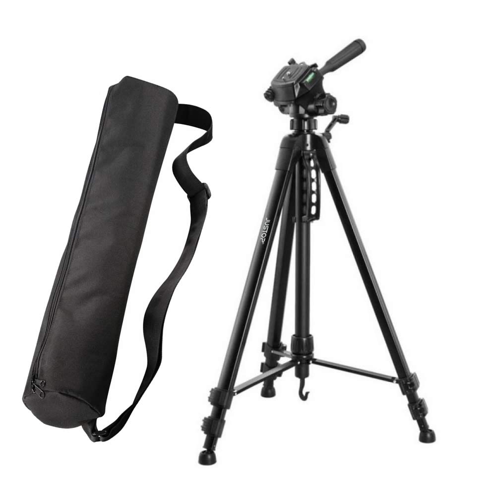 JUSTOP Pro2 Camera Tripod 61" Aluminum Alloy Light Weight Travel Tripod Strand With Professional Pan And Tilt Head For SLR/DSLR/Video Camera
