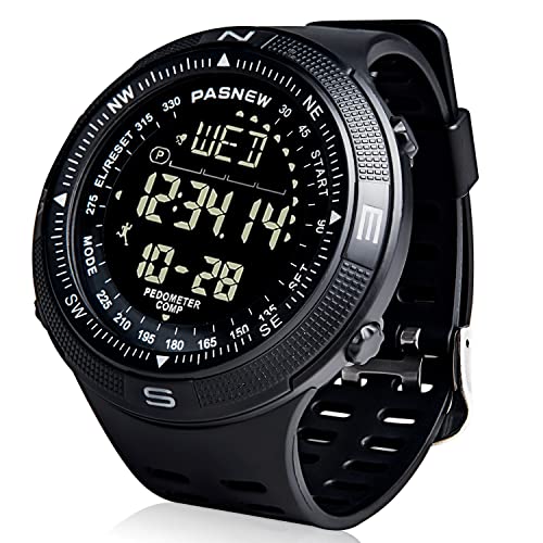 PASNEW Men's Watch,Digital Sports Watch LED,Outdoor Sports Watch