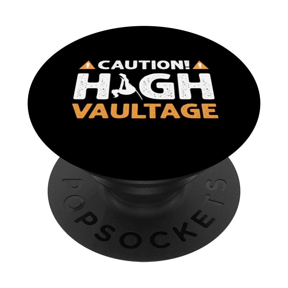 Caution! High Vaultage! Pole Jumping. Pole Vault PopSockets Swappable PopGrip