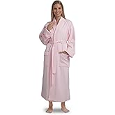 Boca Terry Women's Soft Waffle Knit Robe, Long Spa, Resort & Hotel Bathrobe, Luxury Bath Robe