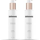 DRMTLGY Essential Facial Cleanser - Gentle Face Cleanser and Face Wash for Women and Men with Anti-Aging Peptides & Hyaluronic Acid. 6.9 fl oz, 2 Pack