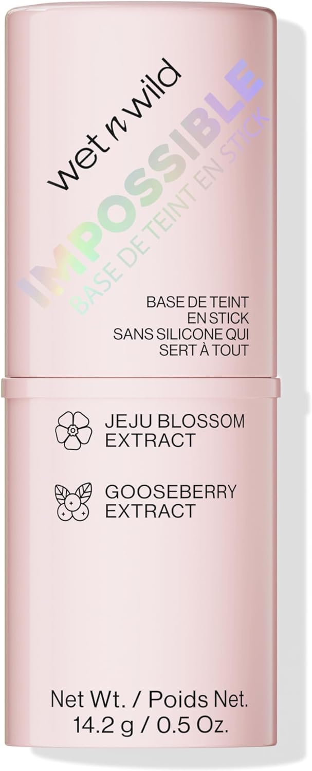 Wet n Wild Impossible Primer Stick, Mattifying Primer Infused with Brightening Gooseberry and Jeju Blossom Extract, Blurs the Appearance of Pores, Nourishing, Silicon-Free Face Primer