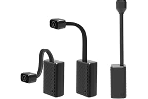 WKX 2K Mini Goose-Neck Security Camera Wireless with Magnetic Mount, Built-in Hotspot, Color Night Vision, Motion Detection, 