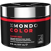 XMONDO Color Super Red Depositing Mask, Hair Dye, 8 Fl Oz | Semi-Permanent, Infused with Bond Booster &amp; Hyaluronic Acid for Nourishment, Revitalization &amp; Repair, Vegan Formula