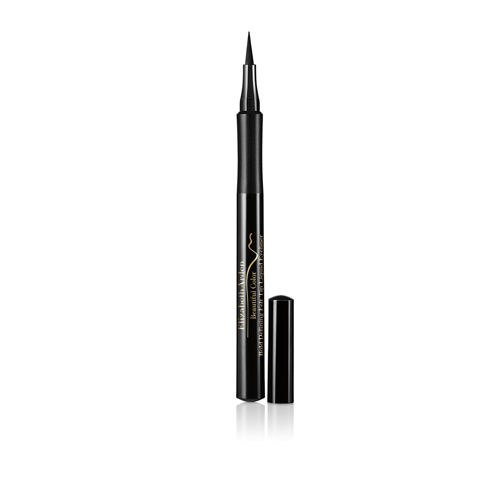 Elizabeth Arden Beautiful Color Bold Defining Felt Tip Liquid Eyeliner, Seriously Black, 0.041 fl oz