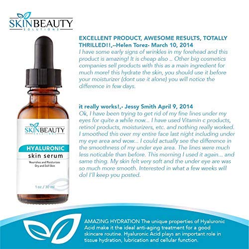 Pure 100 HYALURONIC HA Acid Moisturizing Gel The Best AntiAging Anti