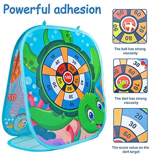 Bean Bag Toss Game Set for Kids, Indoor Outdoor Collapsible Double