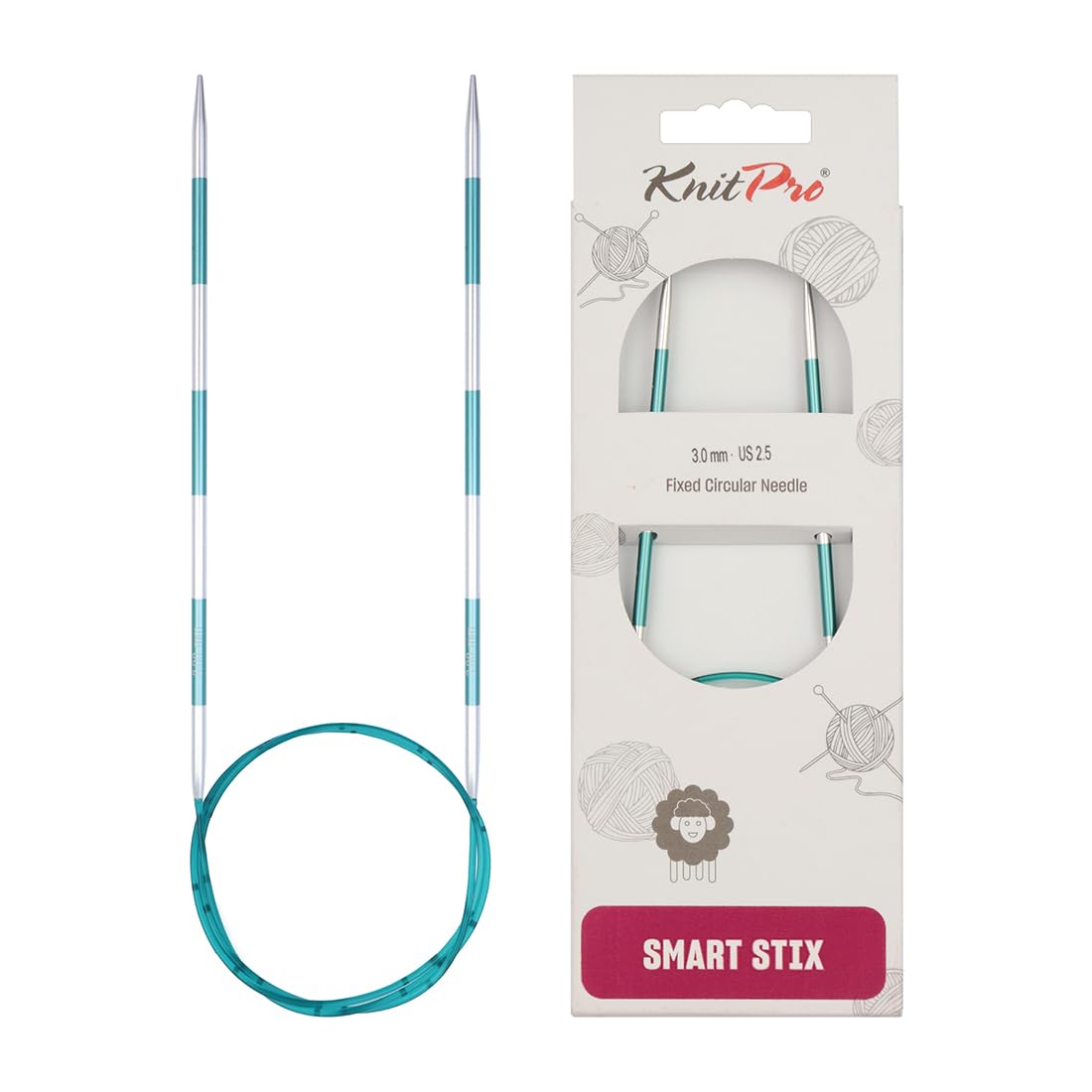 KnitPro Smartstix Fixed Circular Needles 32" (80cm) | 3.00mm