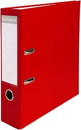 Exacompta PP Lever Arch File 320x290mm A4 75mm Spine Red 80mm Rings