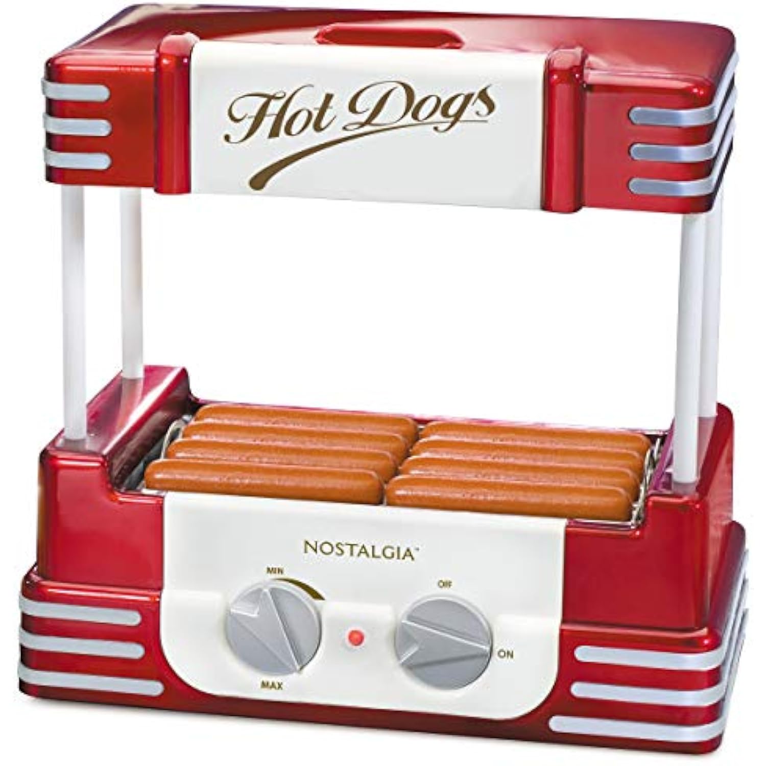 Nostalgia HDR8RR Hot Dog Warmer 8 Regular Sized, Retro Red eBay