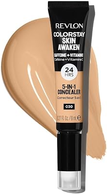 Colorstay Skin Awaken5in1 Corretor de Olheiras e Imperfeições, com Cafeína e Vitamina C, Acabamento Natural, 8ml (Tonalidade #030 Médio Claro)