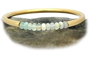 Jewelry Choose Your Gemstone Bangles 18k Gold Plated Handmade Fashion Jewellery Bracelets for Women Girls Ladies