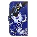 Bfun Packing Purple Butterfly Card Slot Wallet Leather Cover Case for Samsung Galaxy S4 i9500