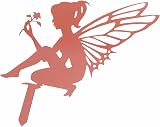 Zerodis Metal Fairy Silhouette Garden Stakes - Weatherproof Iron Decor view 6