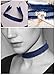 Astla Denim Jeans Choker Necklace Set - Various Styles, Shades & Width