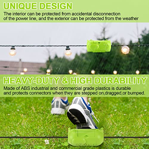 2 Pack Outdoor Extension Cord Covers, IP44 Waterproof, Adjustable