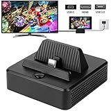 Switch Dock, ERNSTING Portable Switch Charging Stand Case for Nintendo, Switch Docking Station with USB Type C Power Input Port, HDMI Video Port Support 4K1080P and USB 3.0 Data Port