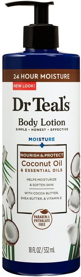 Dr Teal's Coconut Oil Body Lotion 532ml - Hydrating Body Lotion