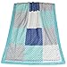 Mosaic Minky Dot Patchwork Baby Blanket by The Peanut Shell
